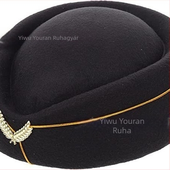 Stewardess sapka, női barett, recepciós etikett sapka, pergődob zenekar, brit színpadi előadás sapka