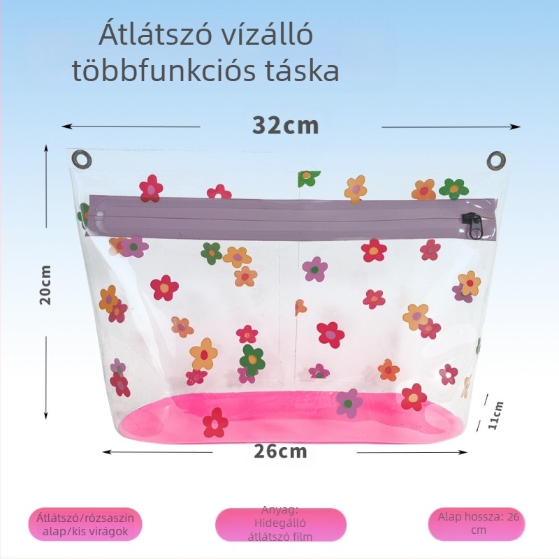 Kozmetikai tárolótáska, kis hordozható, álló, niche, csúcskategóriás kozmetikai táska, vízálló piperecikkek, utazótáska ingázóhoz