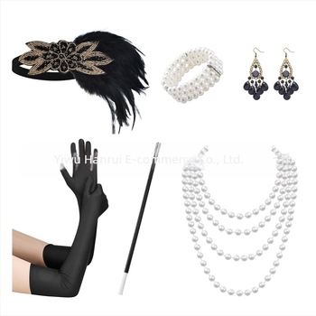 1920-as évekbeli Nagy Gatsby kiegészítők álarcosbál legénybúcsú halloweeni buli zsoké kluböltöny