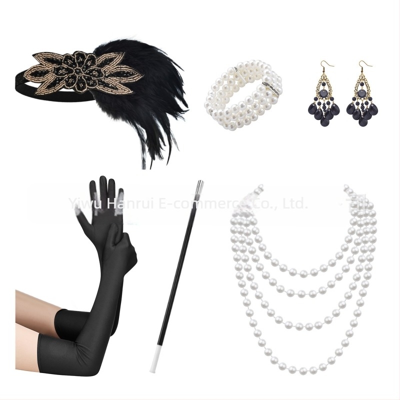 1920-as évekbeli Nagy Gatsby kiegészítők álarcosbál legénybúcsú halloweeni buli zsoké kluböltöny