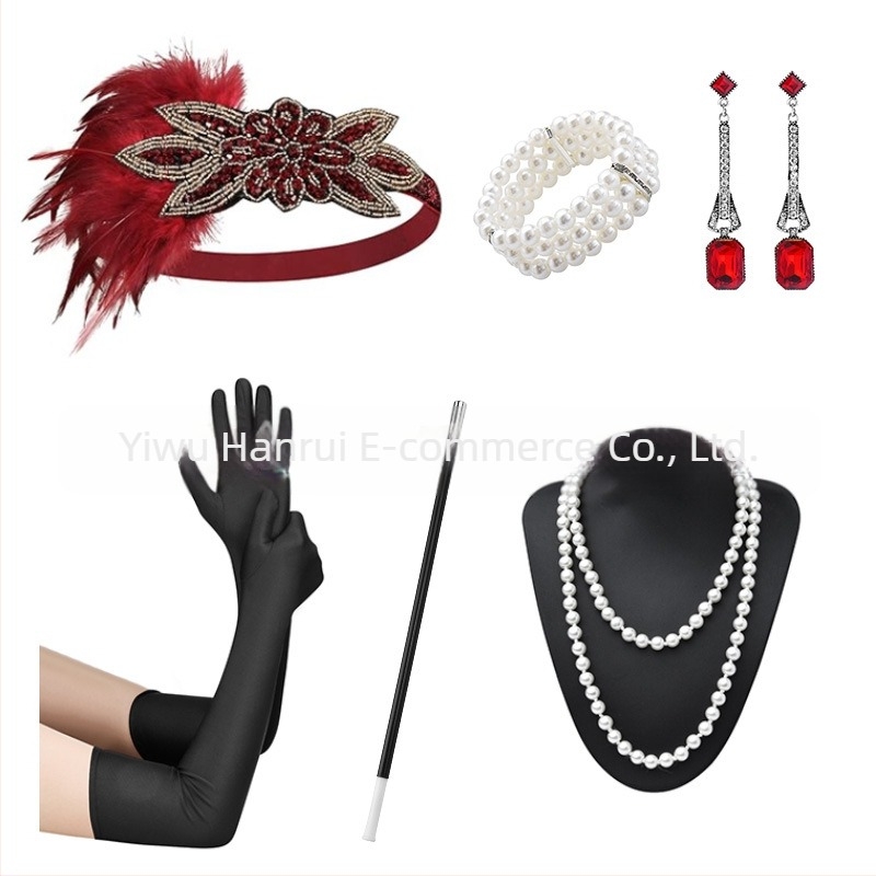 1920-as évekbeli Nagy Gatsby kiegészítők álarcosbál legénybúcsú halloweeni buli zsoké kluböltöny