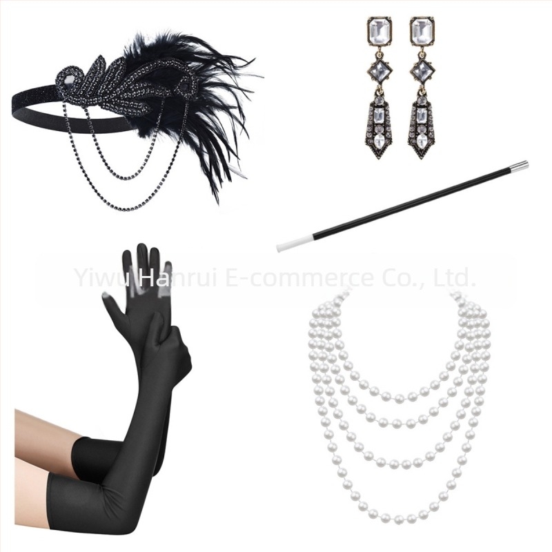 1920-as évekbeli Nagy Gatsby kiegészítők álarcosbál legénybúcsú halloweeni buli zsoké kluböltöny