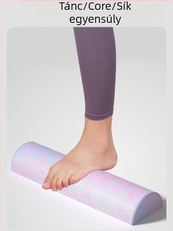 Félkör alakú jógaoszlop EVA álcázó féltengelyes relaxációs oszlop Balance Bar rombusz lebegőpontos fitnesz habszár Pilates oszlop