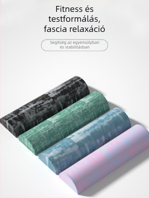 Félkör alakú jógaoszlop EVA álcázó féltengelyes relaxációs oszlop Balance Bar rombusz lebegőpontos fitnesz habszár Pilates oszlop