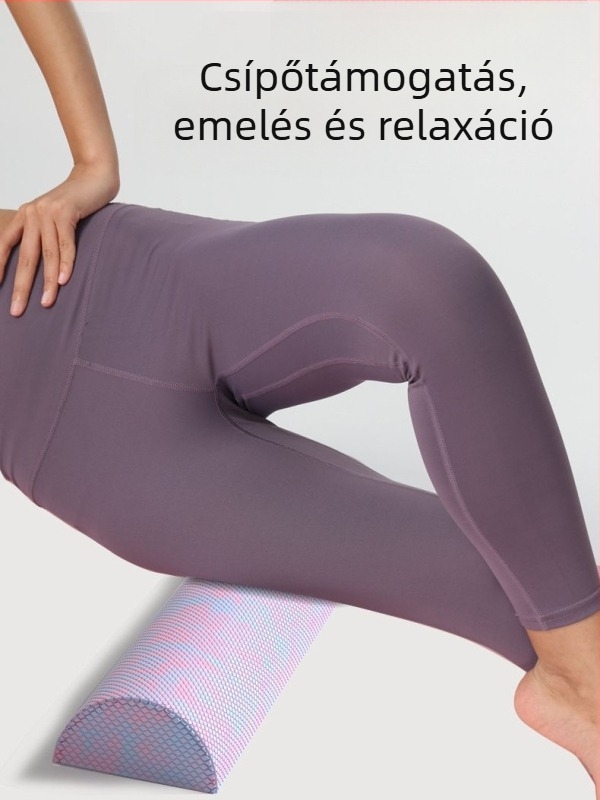 Félkör alakú jógaoszlop EVA álcázó féltengelyes relaxációs oszlop Balance Bar rombusz lebegőpontos fitnesz habszár Pilates oszlop
