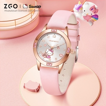 Sanrio Watch 2025 határokon átnyúló népszerű aranyos rajzfilmóra középiskolás lányoknak divatos világító kvarcóra