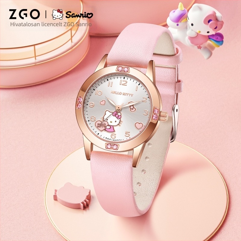 Sanrio Watch 2025 határokon átnyúló népszerű aranyos rajzfilmóra középiskolás lányoknak divatos világító kvarcóra