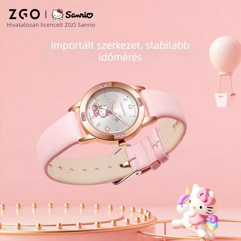 Sanrio Watch 2025 határokon átnyúló népszerű aranyos rajzfilmóra középiskolás lányoknak divatos világító kvarcóra