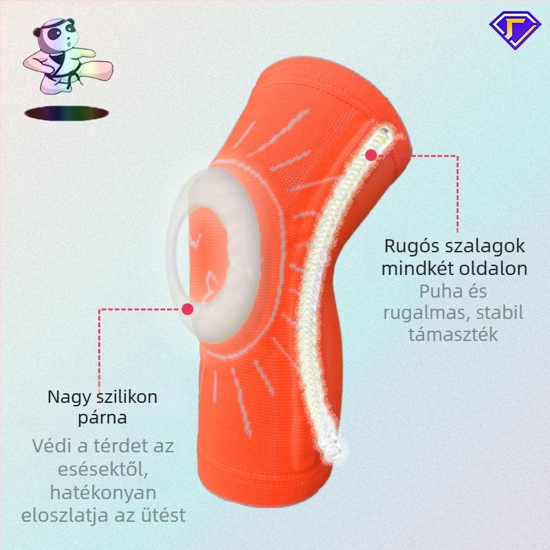 Gyermek szilikon sport térdvédő méhsejt ütközésgátló térd meleg lábvédő kosárlabda foci lovaglás táncpad