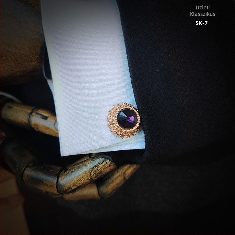 Férfi francia ing mandzsettagomb ajándékszett öltöny kiegészítők ing gombok formális üzleti sokoldalú mandzsettagombok könnycsepp alakú