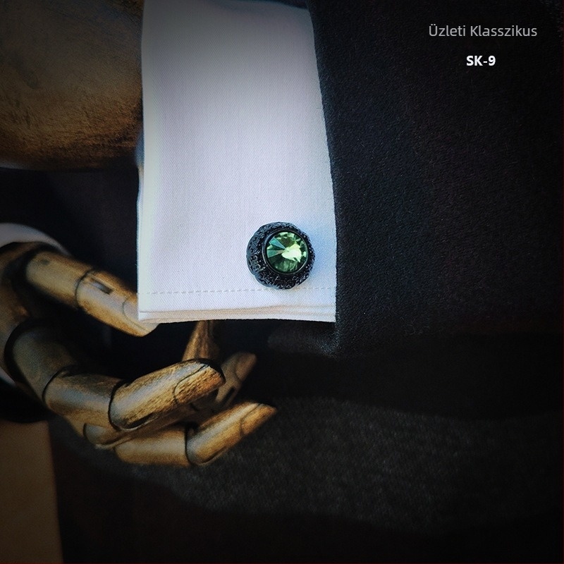 Férfi francia ing mandzsettagomb ajándékszett öltöny kiegészítők ing gombok formális üzleti sokoldalú mandzsettagombok könnycsepp alakú