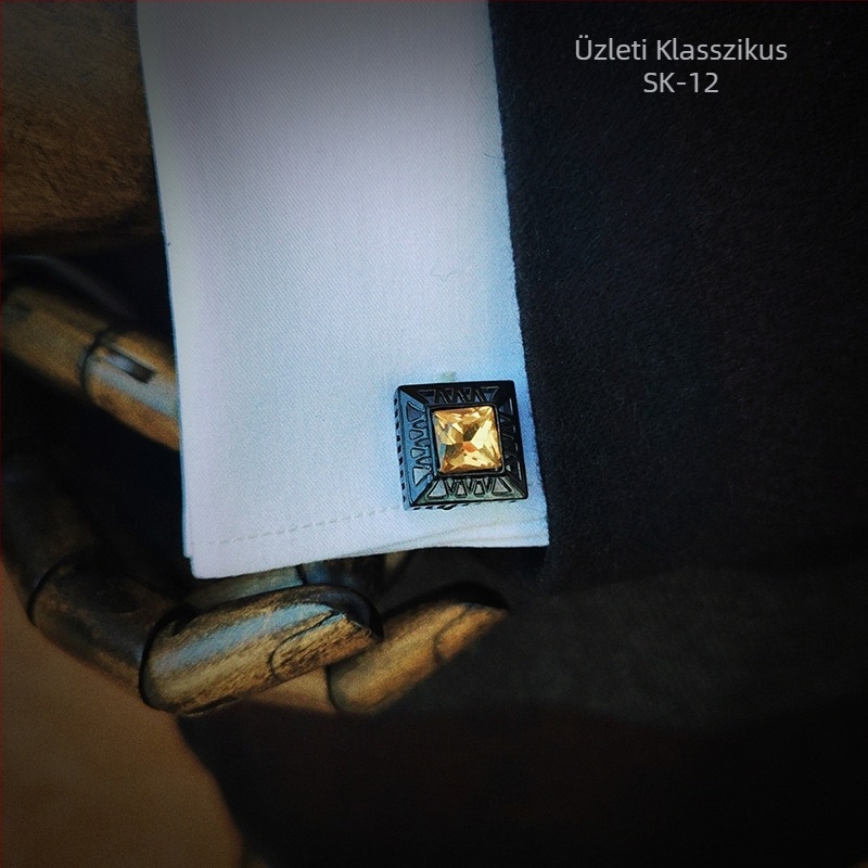 Férfi francia ing mandzsettagomb ajándékszett öltöny kiegészítők ing gombok formális üzleti sokoldalú mandzsettagombok könnycsepp alakú