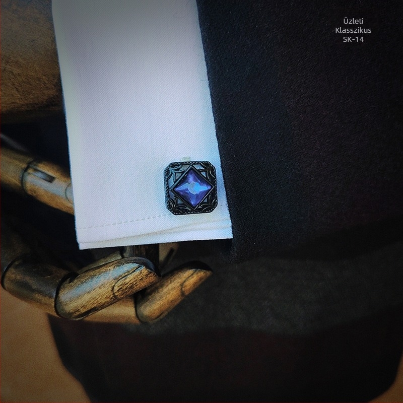 Férfi francia ing mandzsettagomb ajándékszett öltöny kiegészítők ing gombok formális üzleti sokoldalú mandzsettagombok könnycsepp alakú