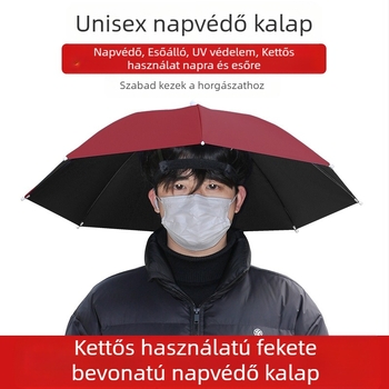 Fejre szerelhető esernyő kültéri horgászathoz hordozható napernyő nagy kültéri összecsukható esernyő UV-álló szélálló nagykereskedelem