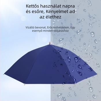 Fejre szerelhető esernyő kültéri horgászathoz hordozható napernyő nagy kültéri összecsukható esernyő UV-álló szélálló nagykereskedelem