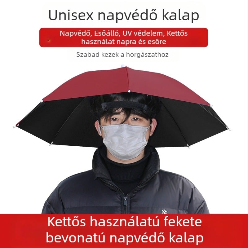 Fejre szerelhető esernyő kültéri horgászathoz hordozható napernyő nagy kültéri összecsukható esernyő UV-álló szélálló nagykereskedelem