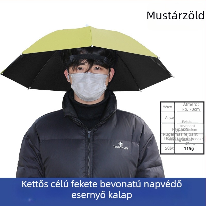 Fejre szerelhető esernyő kültéri horgászathoz hordozható napernyő nagy kültéri összecsukható esernyő UV-álló szélálló nagykereskedelem