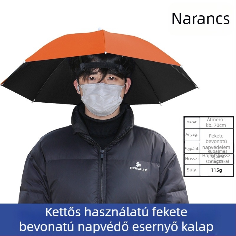 Fejre szerelhető esernyő kültéri horgászathoz hordozható napernyő nagy kültéri összecsukható esernyő UV-álló szélálló nagykereskedelem