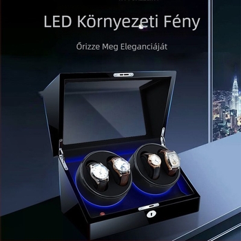 Német márkájú mechanikus óra, automata óratekercselő, háztartási elektromos, csúcskategóriás óratekercselő, teljesen automatikus forgó óradoboz