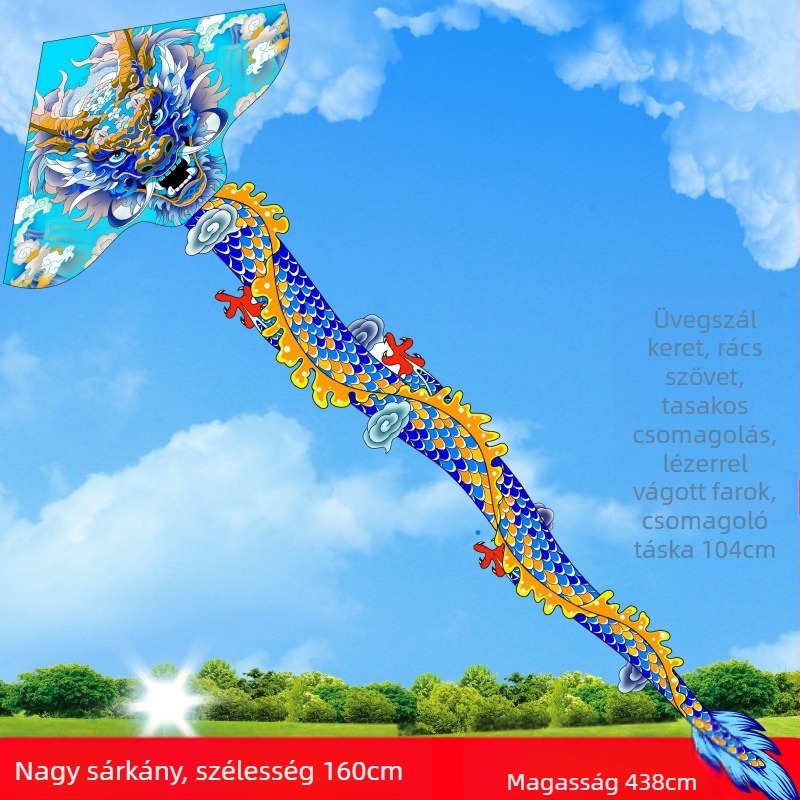 Új százlábú Jinwei Tianlong 11 méter 15 méter 30 méter 50 méter zöld kígyó hosszú farok nagy sárkány légy nagykereskedelmi jó légygyártók