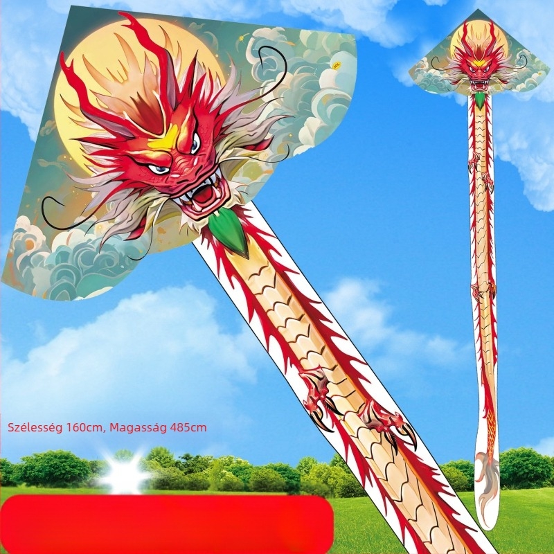 Új százlábú Jinwei Tianlong 11 méter 15 méter 30 méter 50 méter zöld kígyó hosszú farok nagy sárkány légy nagykereskedelmi jó légygyártók