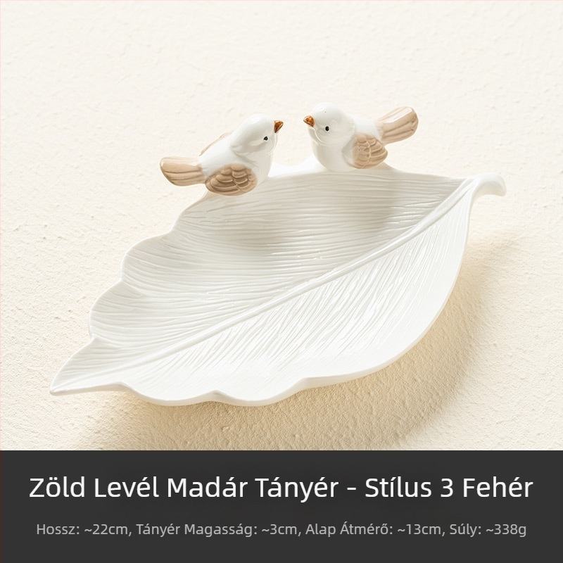 Ékszertányér Kreatív, csúcskategóriás, madárral díszített, aranyos szappantartó, diétás lengőtányér, kerámia tárolóállvány, ékszertároló lámpa, luxus dim sum