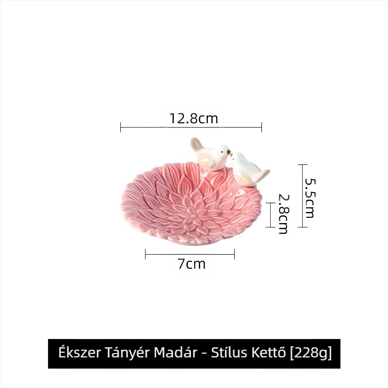 Ékszertányér Kreatív, csúcskategóriás, madárral díszített, aranyos szappantartó, diétás lengőtányér, kerámia tárolóállvány, ékszertároló lámpa, luxus dim sum