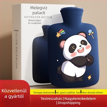 Határokon átnyúló gyártótól származó rajzfilm melegvizes palack, újratölthető, nagy és kis melegvizes zacskók nőknek a has és a kéz melegítésére, Amazon