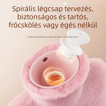 Határokon átnyúló gyártótól származó rajzfilm melegvizes palack, újratölthető, nagy és kis melegvizes zacskók nőknek a has és a kéz melegítésére, Amazon