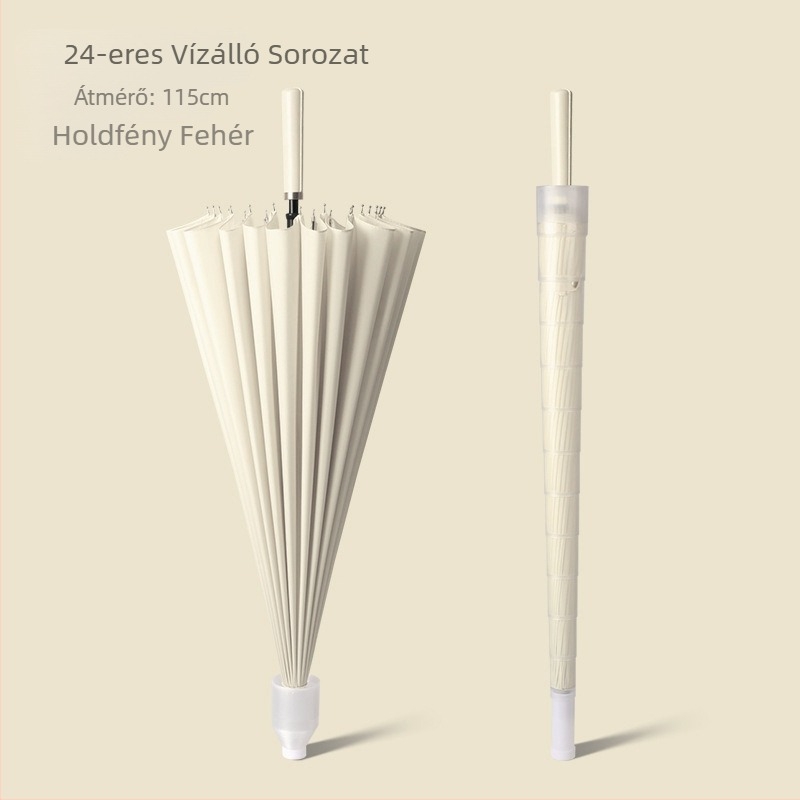 Golf esernyő, hosszú nyelű esernyő vízálló borítással, félautomata nyitás és záródás, egyenes rúddal ellátott autós esernyő, erős szélálló, fekete gumi naptej