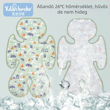 Nyári étkezőszék, jégszőnyeg, babakocsi, jégszőnyeg, gél, rajzfilm, hűvös babapárna, hideg szőnyeg, gyermek autós szőnyeg, puha