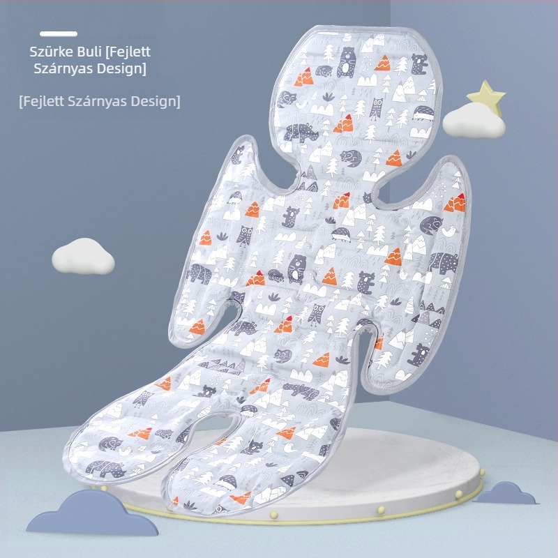 Nyári étkezőszék, jégszőnyeg, babakocsi, jégszőnyeg, gél, rajzfilm, hűvös babapárna, hideg szőnyeg, gyermek autós szőnyeg, puha