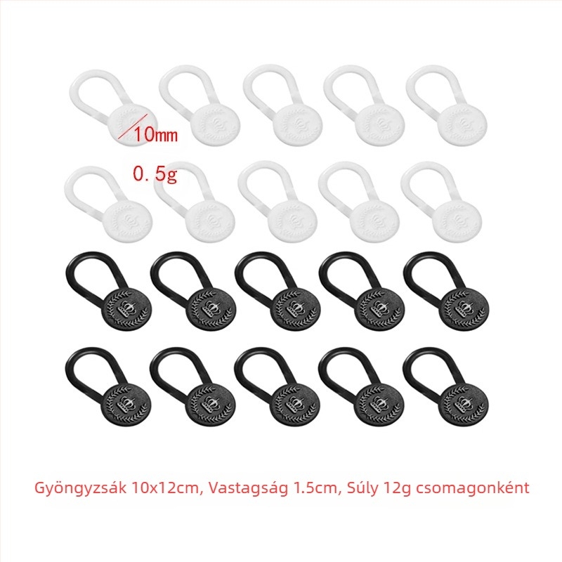 Állítható és levehető kerek farmergombok férfiaknak és nőknek, nadrág derékbővítés, varrás nélküli toldócsat