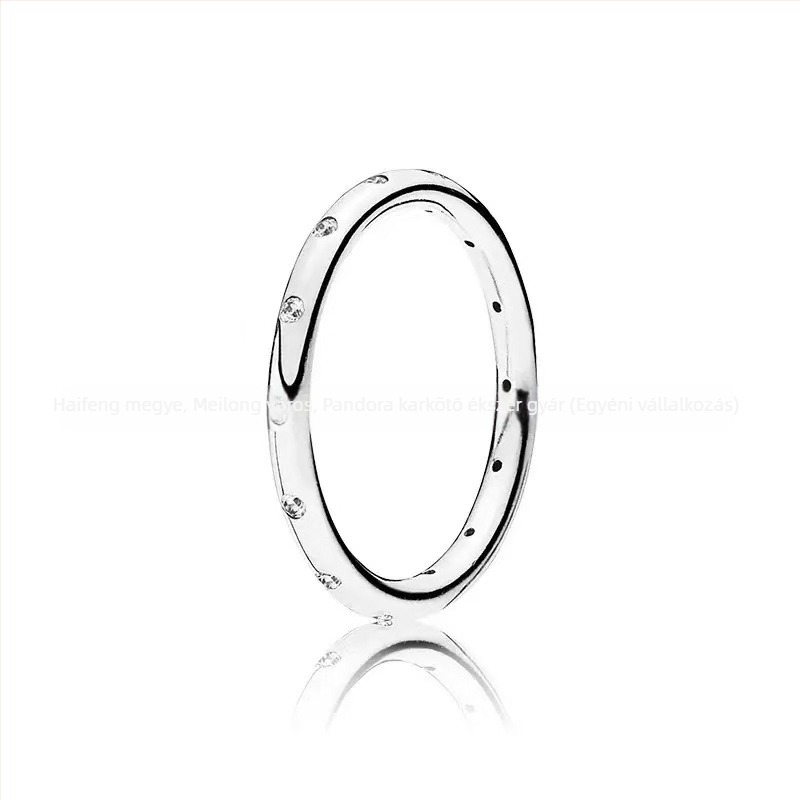 Panjia S925 ezüst elegáns luxus gyémántgyűrű kis niche kreatív, csúcskategóriás ajándékozási kellékekkel