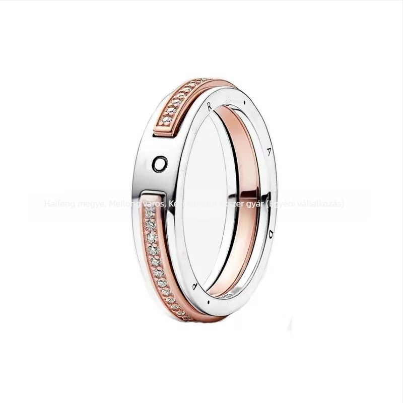 Panjia S925 ezüst elegáns luxus gyémántgyűrű kis niche kreatív, csúcskategóriás ajándékozási kellékekkel