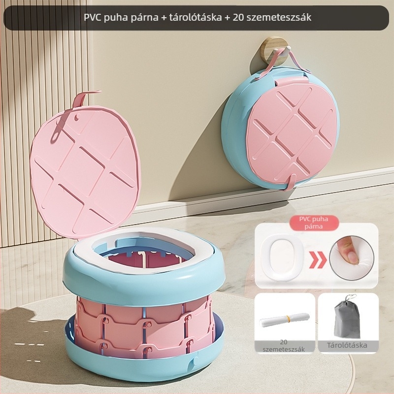 Összecsukható gyerek WC bili gyerek férfi hordozható kültéri piszoár baba női utazó WC