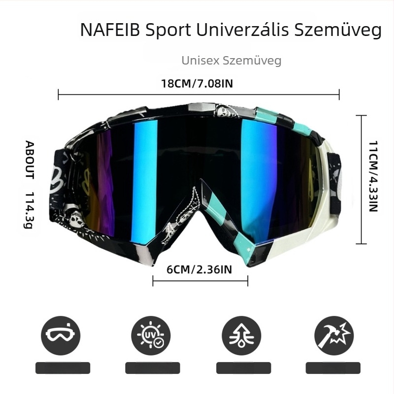 N634 Határokon átnyúló kerékpáros szemüveg Motorkerékpár Terepjáró Kültéri Sportszemüveg Síszemüveg ATV Szélálló Forrásgyár