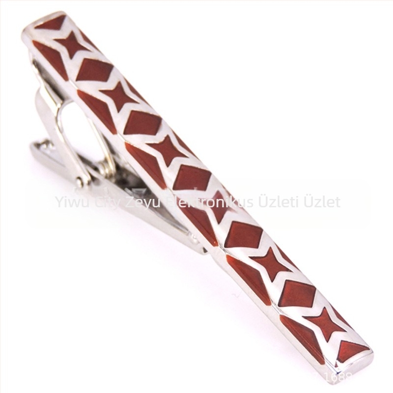 Divatos férfi nyakkendőtű dróthúzással, kristályhéjjal díszített nyakkendőtű, üzleti férfi nyakkendőtű gyári áron, akciós áron