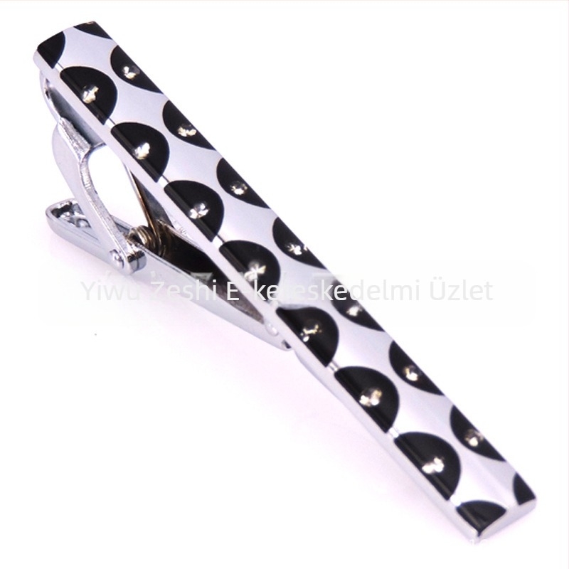 Divatos férfi nyakkendőtű dróthúzással, kristályhéjjal díszített nyakkendőtű, üzleti férfi nyakkendőtű gyári áron, akciós áron