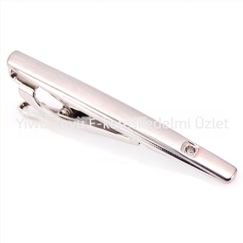 Divatos férfi nyakkendőtű dróthúzással, kristályhéjjal díszített nyakkendőtű, üzleti férfi nyakkendőtű gyári áron, akciós áron