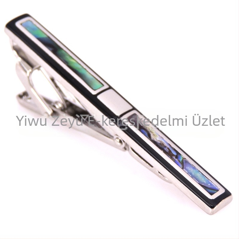 Divatos férfi nyakkendőtű dróthúzással, kristályhéjjal díszített nyakkendőtű, üzleti férfi nyakkendőtű gyári áron, akciós áron