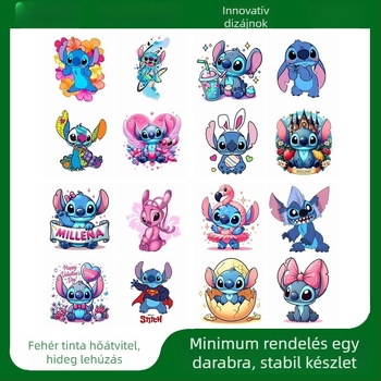 Új rajzfilm aranyos halva született forró transzfer DIY ing pulóver kézzel készített dekoráció egy generáció haj