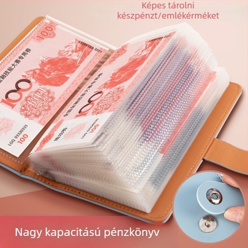 2025 új készpénzbefizetés 10 000 készpénztároló táskás befizetési klipszet pénzkönyv tároló táska pénzügyi menedzsment