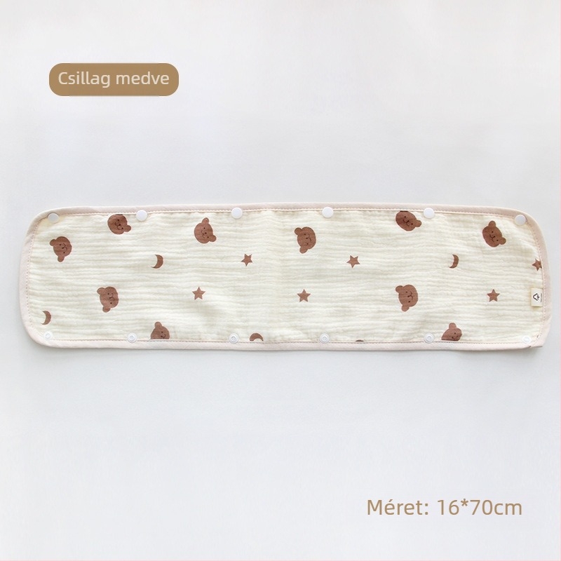 Babakocsi nyáltörölköző háromrészes babakocsi kesztyű pamut gézpánt nyáltörölköző babakocsi harapásgátló vállvédő