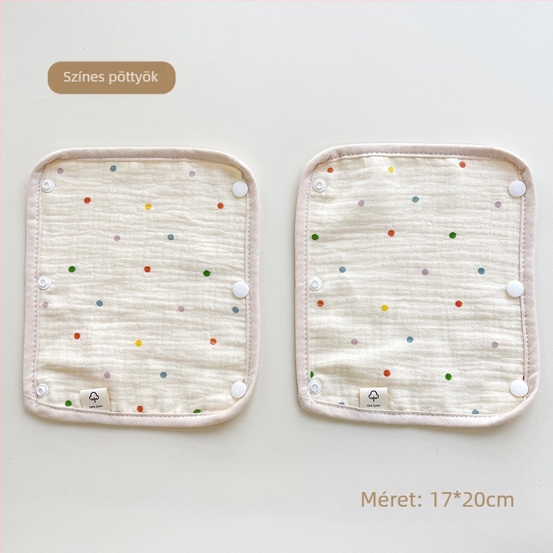 Babakocsi nyáltörölköző háromrészes babakocsi kesztyű pamut gézpánt nyáltörölköző babakocsi harapásgátló vállvédő