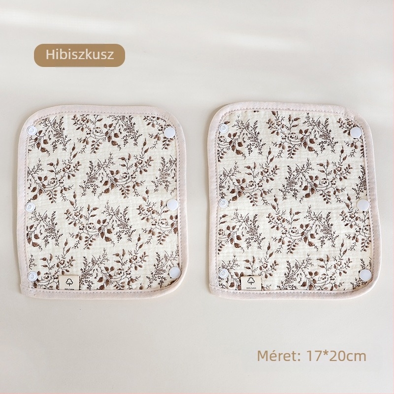 Babakocsi nyáltörölköző háromrészes babakocsi kesztyű pamut gézpánt nyáltörölköző babakocsi harapásgátló vállvédő