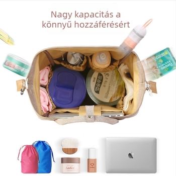 Új, rajzfilmfigura mintás, multifunkcionális, nagy kapacitású anya- és babatáska, divatos anyatáska