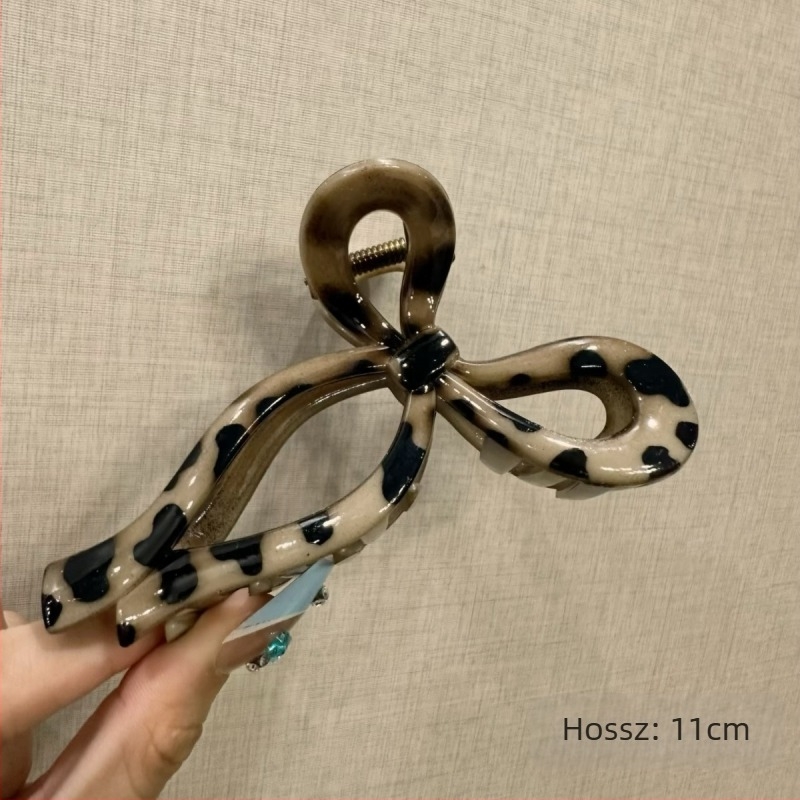 Japán csúcskategóriás aranyos fehér sugárzó hullámos pöttyös divatos többtestű édes nagy méretű, fej hátulján lévő cápa lány hajtűs hajdíszek