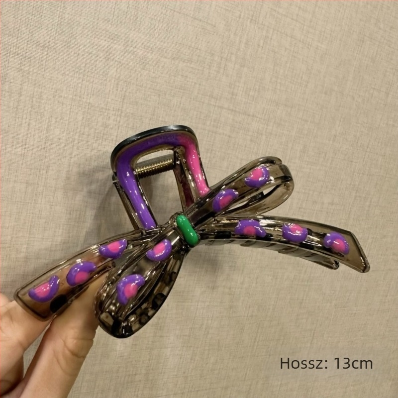 Japán csúcskategóriás aranyos fehér sugárzó hullámos pöttyös divatos többtestű édes nagy méretű, fej hátulján lévő cápa lány hajtűs hajdíszek
