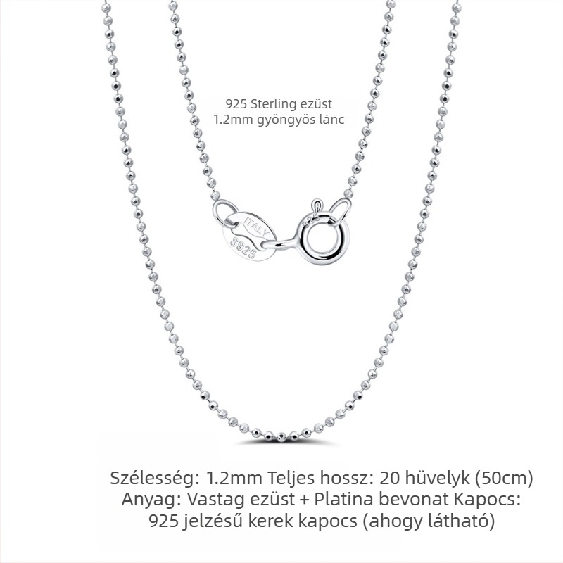 S925 sterling ezüst dobozlánc, csavart mintázat, DIY, medál nélkül